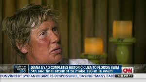 She did it! Diana Nyad, 64, completes 103 mile Cuba-to-Florida swim after 5  attempts : r/worldnews