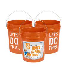 The Home Depot 5 Gal Homer Bucket 3 Pack 05glhd2 The Home Depot Bucket Storage Buckets The Home Depot