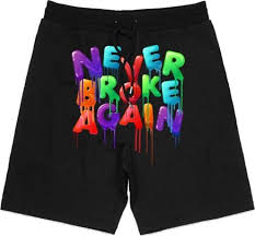 Top suggestions for nba never broke again. Never Broke Again Drip Print Black Shorts Incorporated Style