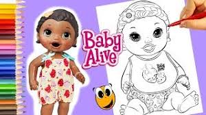 Baby alive tinycorns activity book. Snackin Lily Baby Alive Coloring Book Pages Dolls For Girls Baby Alive Videos Youtube
