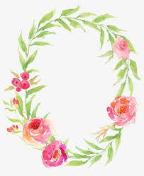 Drawing Circular Wreath 19 Watercolor Flower Oval Png And Vector With Transparent Background For Free Download Floral Wreath Watercolor Watercolor Flower Wreath Wreath Watercolor