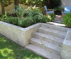 The cinder block wall is encircling the home with an accented angle that makes you think of a garden out west. Cinder Block Retaining Wall Cinder Block Garden Wall Landscaping Retaining Walls Cinder Block Garden