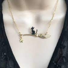 Original Red Rose Necklace Gold Rose Beauty And The Beast Etsy Rose Gold Necklace Rose Necklace Cat Lover Necklace