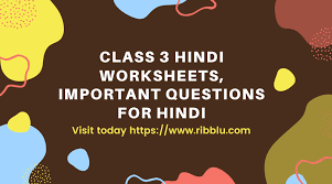 Class 3 Hindi Worksheets Important Questions For Hindi Hindi Worksheets Sample Question Paper This Or That Questions