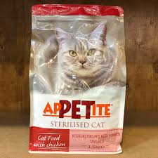 Appetite Sterilised Tavuklu Kisirlastirilmis Kedi Mamasi 1 5kg