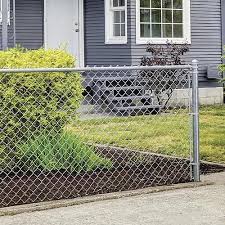 Grab the bottom strand of the opening above the. 48 X 100 Galvanized Chain Link Fence Project Material List Material List At Menards