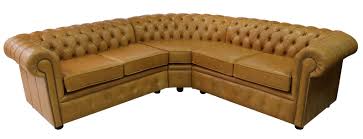 Servicing fashion, interior design, upholstery, leather craft, footwear, leatherworking. Chesterfield Corner Sofa Unit Cushioned 2 Seater Corner 2 Seater Old English Buckskin Leather