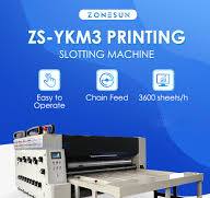 ZONESUN ZS-YKM3 Automatic Carton Printing Slotting Machine Flexo Printer  Slotter