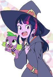 2077604 Akko Kagari Anime Artist Leone Di Cielo Clothes Cosplay Costume Twilight Sparkle Equestria Girl My Little Pony Anime My Little Pony Characters