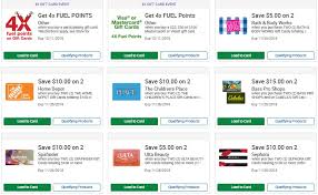 Over time it starts to add up with all these. Expired Kroger Huge Selection Of Discounted Gift Cards 4x Fuel Points