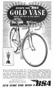 Bsa Golden Vase Bicycle 1951 Vintage Bicycles Cycling Art Vintage Bike