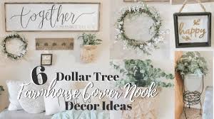 Perfect item to complement any log cabin, farmhouse or beach house. Diy Dollar Tree Farmhouse Corner Nook Decor And Upcycles High End Dollar Tree Diy Youtube