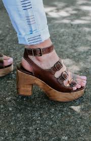 Refreshed Wooden Heels Holzschuhe Schuhe