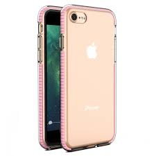 Cell Phone Cases And Covers Spring Case Clear Tpu Gel Protective Cover With Colorful Frame For Iphone Se 2020 Iphone 8 Iphone 7 Light Pink Sklep Hurtel Sklep Gsm Akcesoria Na Tablet I Telefon