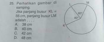 A reference point for design, technology and sustainable development. Perhatikan Gambar Di Samping Jika Panjang Busur Kl 56cm Panjang Busur Lm Adalah Brainly Co Id