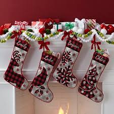 Luxury 21 plush burgundy christmas stocking. Personalized Perfectly Plaid Rustic Stocking Reindeer Available In 4 Patterns Walmart Com In 2021 Christmas Stockings Diy Rustic Stocking Christmas Stockings