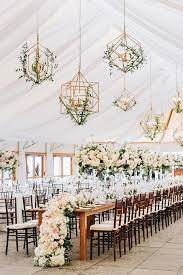 30 Summer Wedding Trends And Ideas Wedding Forward Floral Chandelier Wedding Wedding Lights Wedding Reception Design