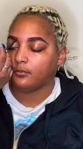 LETS TALK ABOUT IT 🎨🤭❤️❤️ PROM BAE BEAT ( soft brown smokey eye with BOLD  red lip 💋 💄 LIQUID LIPSTICK BY: Danielle Malone ( AFTER DARK)✂️ HAIR BY: Deborah  Billups Blakes