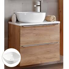 Waschtischunterschrank für aufsatzwaschbecken bei lionshome. Lomadox Waschtisch Toskana 56 Waschtisch Unterschrank 60cm Mit Keramikbecken In Wotaneiche Mit Weiss Hochglanz B H T Ca 61 74 5 46 Cm Online Kaufen Otto