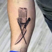 La tinta de los tatuajes tiene un origen animal, como muchísimos de los productos de nuestro día a día. Sombrero Del Cocinero Con El Cuchillo Para Hombre Interiores Del Antebrazo Tatuajes Tatuaje De Cuchillo Tatuajes De Cocineros Cuchillos De Chef