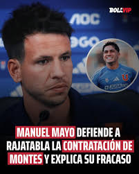 MANUEL MAYO DIO LA CARA! 👀 😱 El gerente deportivo defendió con todo el  fichaje de Gonzalo Montes tras su salida de la U 🔵 👉 ¿Error o mala  suerte? 🤔 Revisa