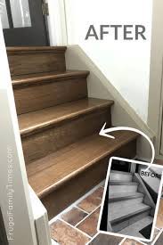 We did not find results for: Stair Makeover Staining Stair Treads To Match New Floors Comparing The Stair Flooring Options And More Frugal Family Times