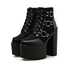 Check spelling or type a new query. Classic Women S Boots With High Thick Bottom And Waterproof Platform Gothic Style Shoes Hard N Heavy