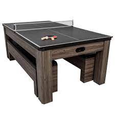 Hampton 7 3 In 1 Air Hockey Dining And Table Tennis Table Air Hockey Game Room Furniture Air Hockey Table