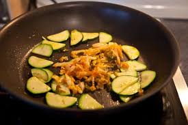 Cut the zucchini into matchsticks. Kimchi Omelet Steamy Kitchen Recipes Giveaways