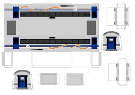 Depan lokomotif corak baru dan lama. Papercraft Kereta Penumpang Dan Barang Indonesia 2016