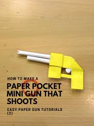 The trigger system allows the paper gun to shoot a target up to 10 meter away. Watch How To Make A Paper Pocket Mini Gun That Shoots Rubber Band Easy Paper Gun Tutorials 2 Prime Video