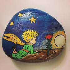 Sevildiyse Demekki Kucukprens Hediyelikler Hazirlaniyor Kucukprens Thelittleprince Kucukprenstasarim Dugun Kin Painting Boyali Kayalar Cizim