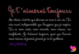 Je T Aimerai Toujours Texte Amour Beau Texte D Amour Amour