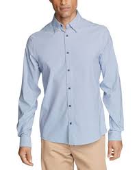 Tommy Hilfiger Men's No-Tuck Casual Slim Fit Stretch Dress Shirt & Reviews  - Dress Shirts - Men - Macy's