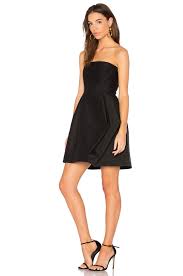 8 (runs small) halston heritage. Halston Heritage Faille Dress In Black Revolve
