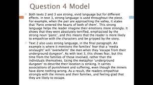 Gcse English Aqa H Tier Question 4 Model Answer Youtube