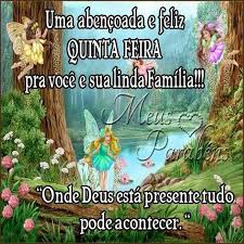 Resultado de imagem para mensagem de quinta-feira abenÃ§oada
