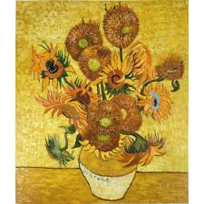 The earlier series executed in paris in 1887 gives the flowers lying on the ground, while the second set executed a year later in arles shows bouquets of sunflowers in a. Handmade Framed Oil Paintings Flower Still Life Vase With Sunflowers Vincent Van Gogh Reproduction For Living Room Wall Decor Framed Oil Painting Painting Floweroil Paintings Flower Aliexpress