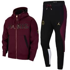 Pockets in jacket and pants. Jordan X Psg Casual Fleece Presentation Tracksuit 2020 21 Jordan Soccertracksuits Com