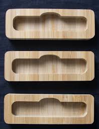 Nature themed business card design featuring illustration of bamboo trees on a green background with circles. Bamboo Business Card Holder Handmade Small Shop Sustainable Made On 23rd