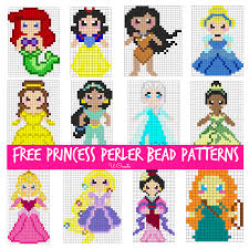Free Perler Bead Patterns For Kids U Create Perler Bead Disney Perler Beads Designs Beading Patterns