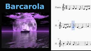 It lies just 30 metres from sant pol beach in s'agaró. Barcarola Partitura Flauta Dulce Offenbach Youtube