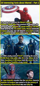 50 Interesting Facts About Marvel Part 2 Fact Republic Superhero Facts Fun Facts Spider Man Facts