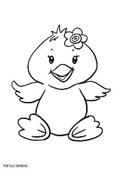 Disegni Di Pulcini Da Stampare E Colorare Gratis Portale Bambini Chicks Coloring Coloringpages Coloringinspiration Disegni Pulcini Disegni A Mano