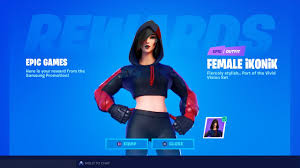Maybe you would like to learn more about one of these? Fortnite Sent Everyone A Free Skin Female Ikonik Youtube