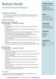 Assisting associates, scheduling and planning meetings, replenishing office supplies, updating records, responding to manager requests, liaising with customers and suppliers, and greeting visitors. Assistant General Manager Resume Samples Qwikresume