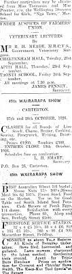 Maybe you would like to learn more about one of these? Papers Past Newspapers Feilding Star 20 September 1926 Page 1 Advertisements Column 1