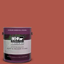 Behr Premium Plus Ultra 1 Gal Ul120 19 Tibetan Orange Eggshell Enamel Interior Paint And Primer In One Interior Paint Exterior Paint Behr Marquee