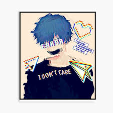Error Glitch Sad Anime Boy Photographic Print By Simouser Redbubble 'it's alright, i can stand up again all by myself. redbubble