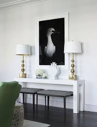 Ritz Carlton Showcase Apartment By Samantha Todhunter White Console Table Parsons Table Home Decor
